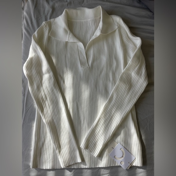 Collared Rib Knit Top - Picture 4 of 4